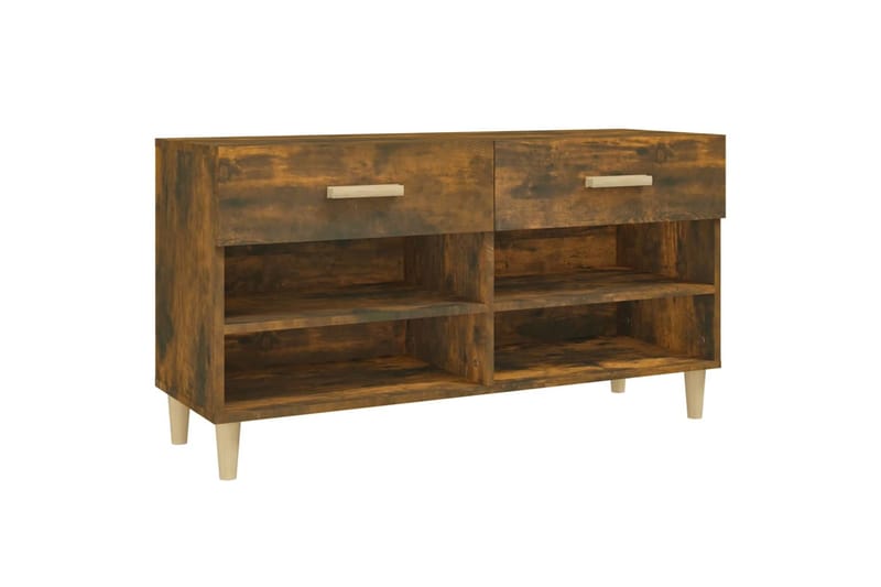 beBasic Kenkäkaappi savutammi 102x35x55 cm tekninen puu - Ruskea - Säilytys - Kenkäsäilytys