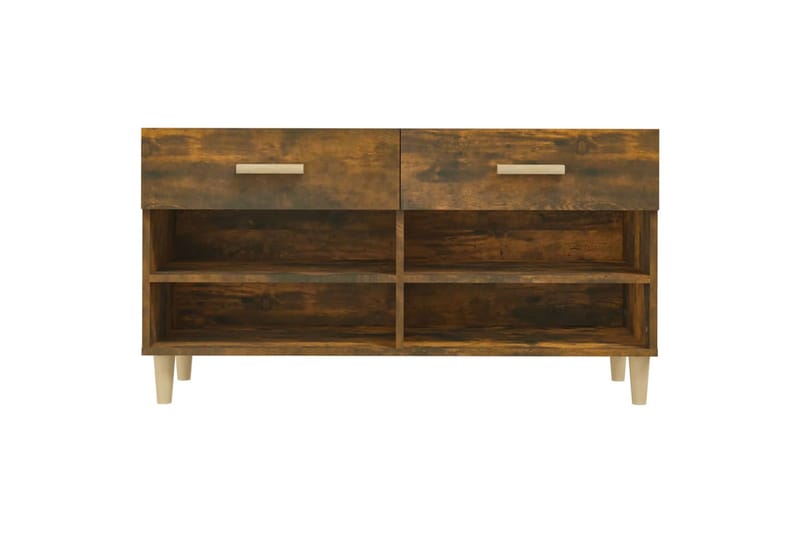 beBasic Kenkäkaappi savutammi 102x35x55 cm tekninen puu - Ruskea - Säilytys - Kenkäsäilytys