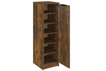 beBasic Kenkäkaappi savutammi 30x35x100 cm tekninen puu - Ruskea - Säilytys - Kenkäsäilytys