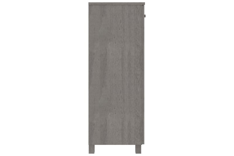 beBasic Kenkäkaappi vaaleanharmaa 85x40x108 cm täysi mänty - Harmaa - Säilytys - Kenkäsäilytys