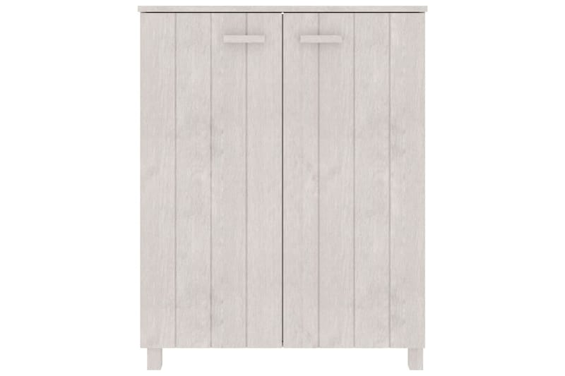 beBasic Kenkäkaappi valkoinen 85x40x108 cm täysi mänty - Valkoinen - Säilytys - Kenkäsäilytys