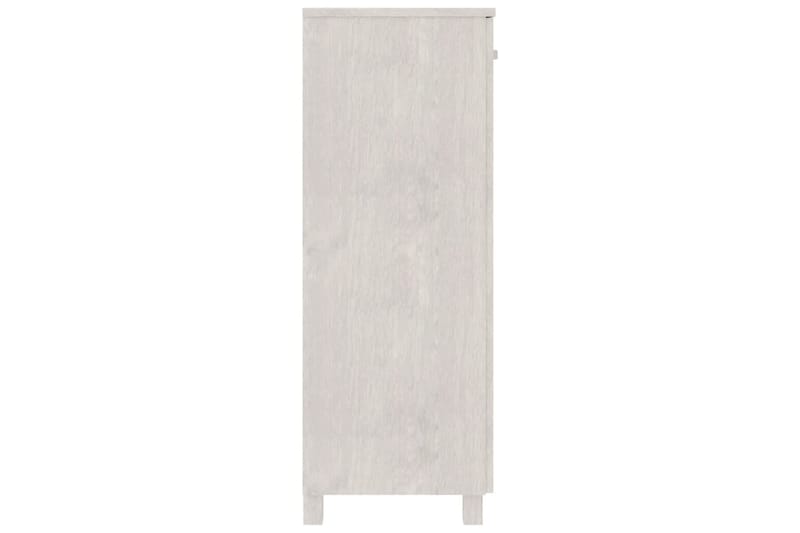 beBasic Kenkäkaappi valkoinen 85x40x108 cm täysi mänty - Valkoinen - Säilytys - Kenkäsäilytys