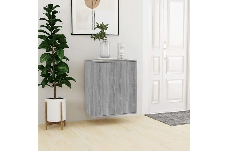 beBasic Kenkäteline harmaa Sonoma 60x35x70 cm tekninen puu - Harmaa - Säilytys - Kenkäsäilytys