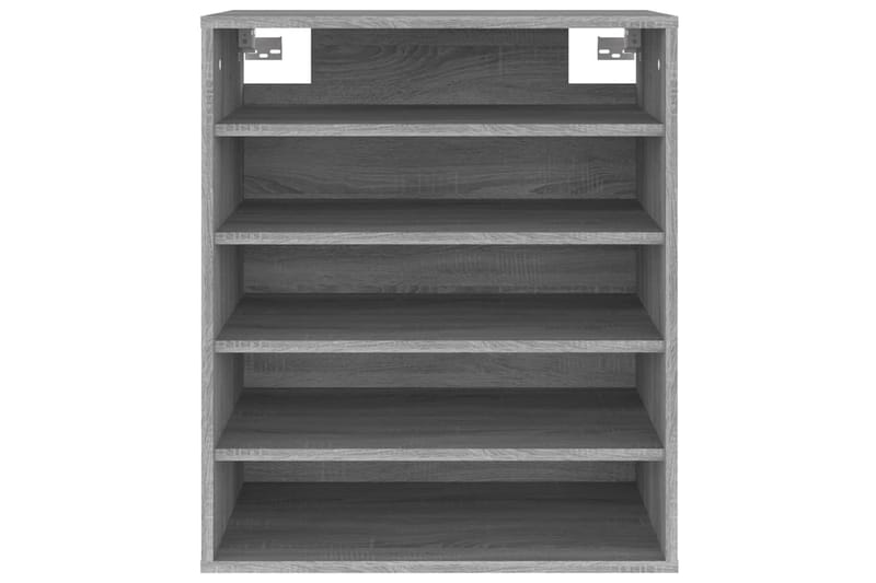 beBasic Kenkäteline harmaa Sonoma 60x35x70 cm tekninen puu - Harmaa - Säilytys - Kenkäsäilytys