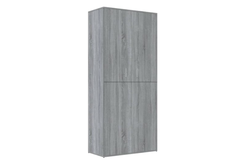 beBasic Kenkäteline harmaa Sonoma 80x39x178 cm tekninen puu - Harmaa - Säilytys - Kenkäsäilytys