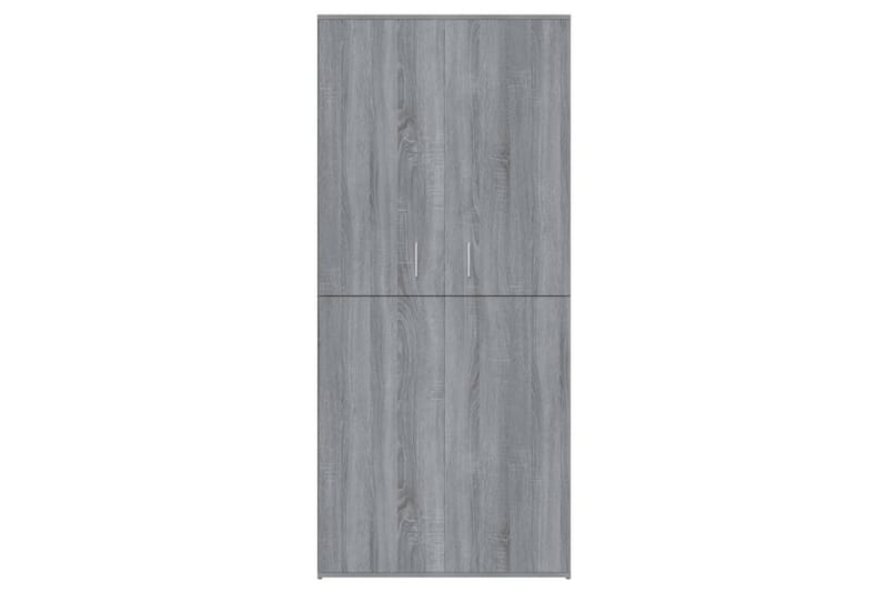 beBasic Kenkäteline harmaa Sonoma 80x39x178 cm tekninen puu - Harmaa - Säilytys - Kenkäsäilytys