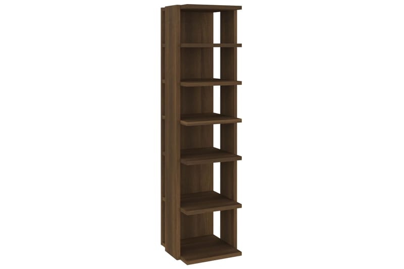 beBasic Kenkäteline ruskea tammi 25x27x102 cm tekninen puu - Ruskea - Säilytys - Kenkäsäilytys