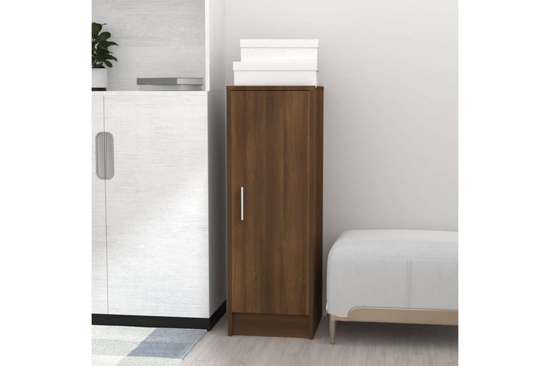 beBasic Kenkäteline ruskea tammi 32x35x92 cm tekninen puu - Ruskea - Säilytys - Kenkäsäilytys