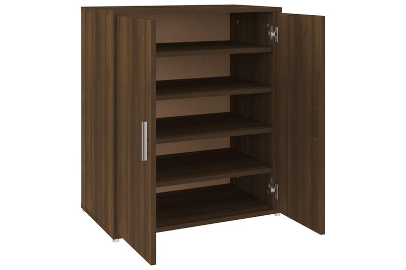 beBasic Kenkäteline ruskea tammi 60x35x70 cm tekninen puu - Ruskea - Säilytys - Kenkäsäilytys