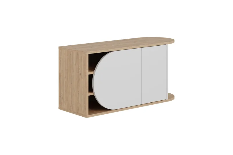 Berriaren Kenkäkaappi 104 cm, Tammi/Valkoinen