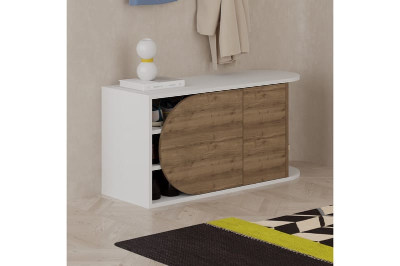 Berriaren Kenkäkaappi 104 cm - Valkoinen - Säilytys - Kenk�äsäilytys