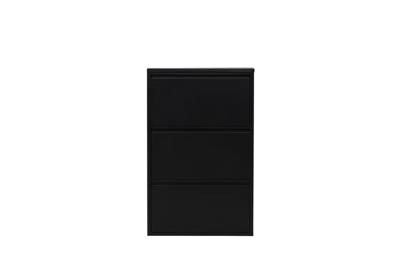 Bonito Kenkäkaappi 60x15 cm - Musta - Säilytys - Kenkäsäilytys