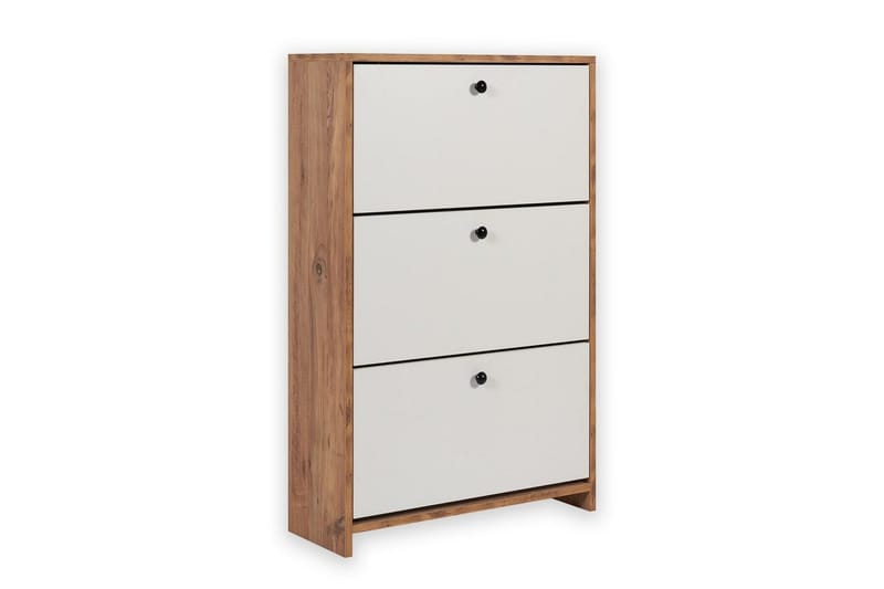 Comfortale Kenkäkaappi 26 cm - Valkoinen/Mintunvihreä/Vaaleanvärinen puu - Säilytys - Kenkäsäilytys