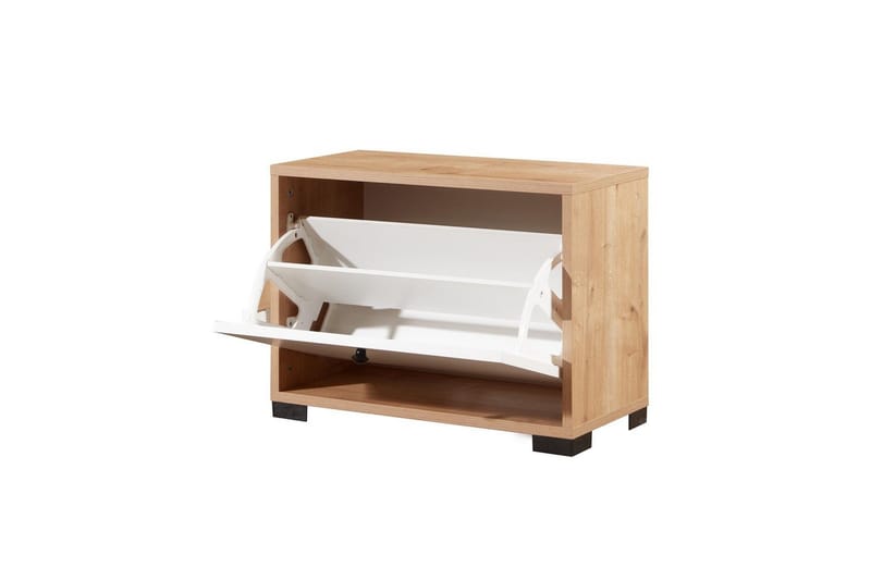 Comfortale Kenkäkaappi 60 cm - Luonnollinen/Valkoinen - Säilytys - Kenkäsäilytys
