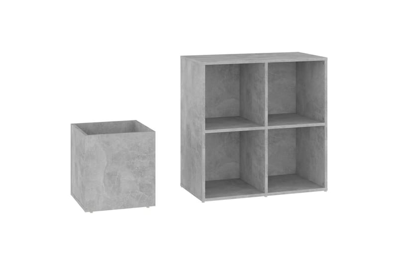 Eteisen kenkäkaappi betoninharmaa 105x35,5x70 cm lastulevy - Harmaa - Säilytys - Kenkäsäilytys