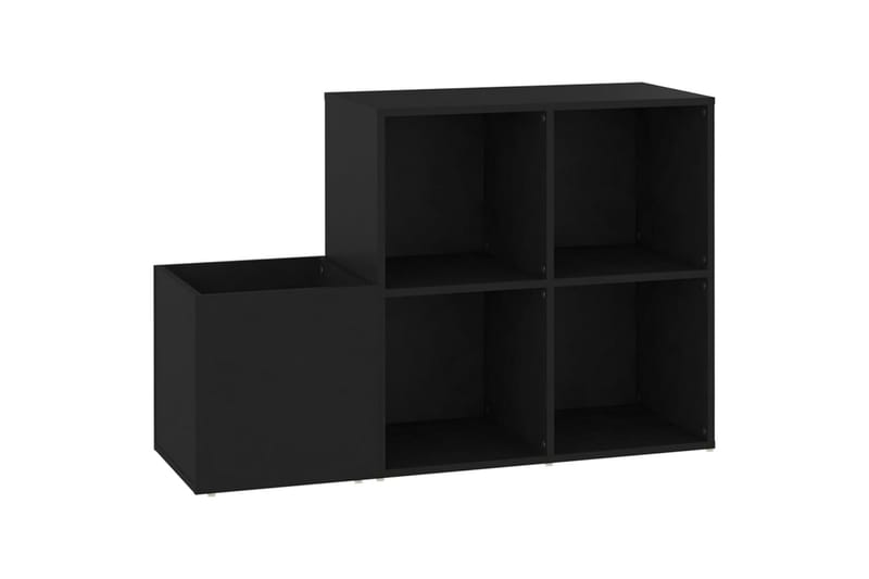 Eteisen kenkäkaappi musta 105x35,5x70 cm lastulevy - Musta - Säilytys - Kenkäsäilytys