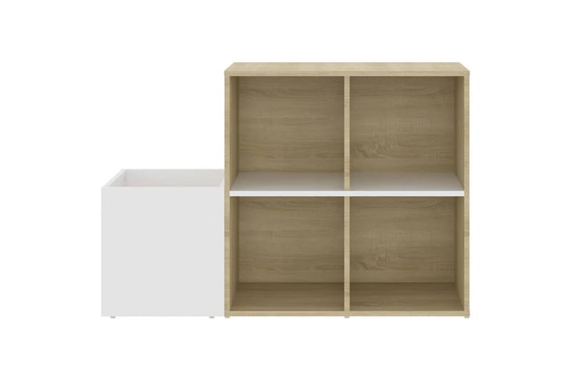 Eteisen kenkäkaappi valk./Sonoma-tammi 105x35,5x70 cm - Beige - Säilytys - Kenkäsäilytys