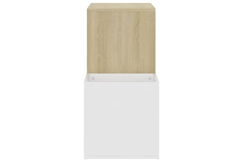 Eteisen kenkäkaappi valk./Sonoma-tammi 105x35,5x70 cm - Beige - Säilytys - Kenkäsäilytys
