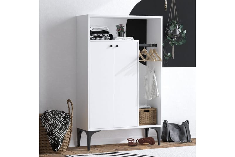 Gedalia Kenkäkaappi 90 cm - Valkoinen - Säilytys - Kenkäsäilytys