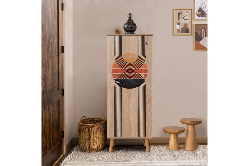 Gelsgan Kenkäkaappi 50 cm - Luonnollinen - Säilytys - Kenkäsäilytys