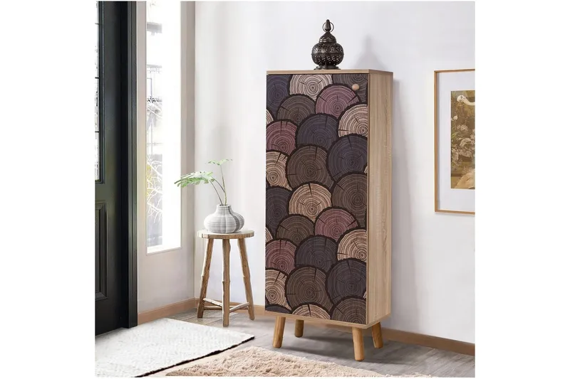 Gelsgan Kenkäkaappi 50 cm - Luonnollinen - Säilytys - Kenkäsäilytys