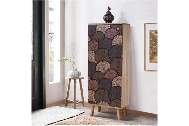 Gelsgan Kenkäkaappi 50 cm - Luonnollinen - Säilytys - Kenkäsäilytys