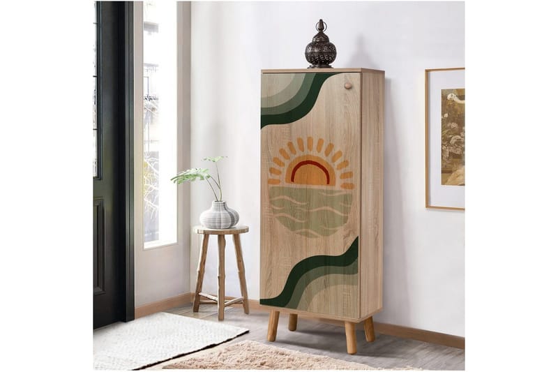 Gelsgan Kenkäkaappi 50 cm - Luonnollinen - Säilytys - Kenkäsäilytys