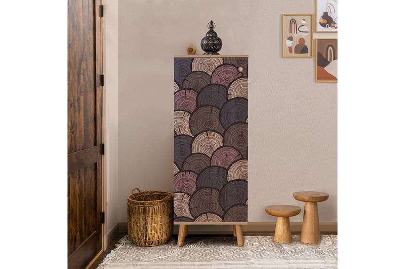 Gelsgan Kenkäkaappi 50 cm - Luonnollinen - Säilytys - Kenkäsäilytys