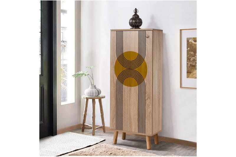 Gelsgan Kenkäkaappi 50 cm - Luonnollinen - Säilytys - Kenkäsäilytys