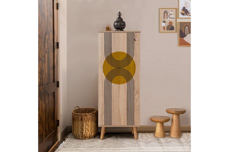 Gelsgan Kenkäkaappi 50 cm - Luonnollinen - Säilytys - Kenkäsäilytys