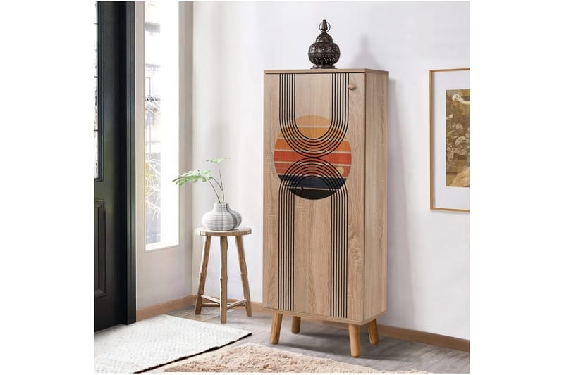 Gelsgan Kenkäkaappi 50 cm - Luonnollinen - Säilytys - Kenkäsäilytys