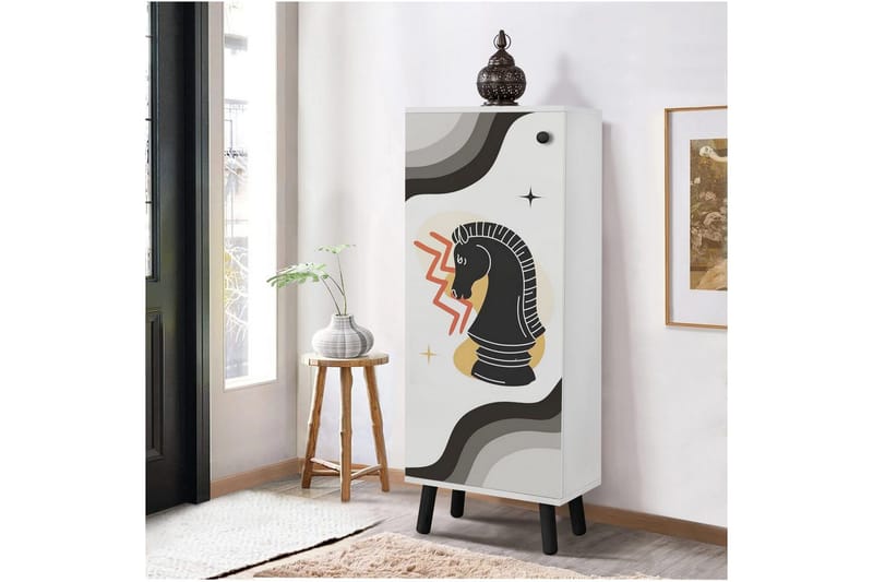 Gelsgan Kenkäkaappi 50 cm - Musta - Säilytys - Kenkäsäilytys