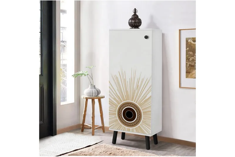 Gelsgan Kenkäkaappi 50 cm - Valkoinen - Säilytys - Kenkäsäilytys