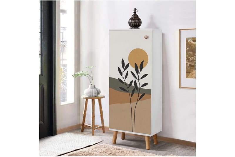 Gelsgan Kenkäkaappi 50 cm - Valkoinen - Säilytys - Kenkäsäilytys