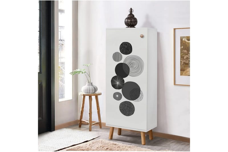 Gelsgan Kenkäkaappi 50 cm - Valkoinen - Säilytys - Kenkäsäilytys