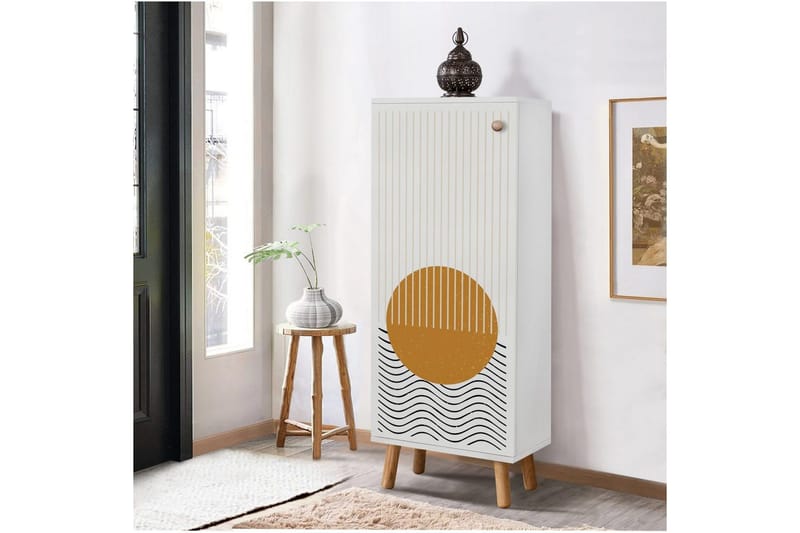 Gelsgan Kenkäkaappi 50 cm - Valkoinen - Säilytys - Kenkäsäilytys