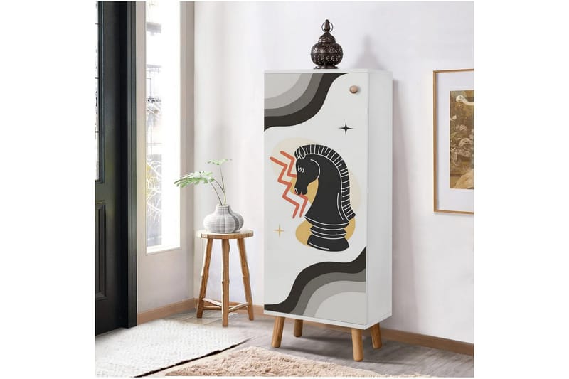 Gelsgan Kenkäkaappi 50 cm - Valkoinen - Säilytys - Kenkäsäilytys