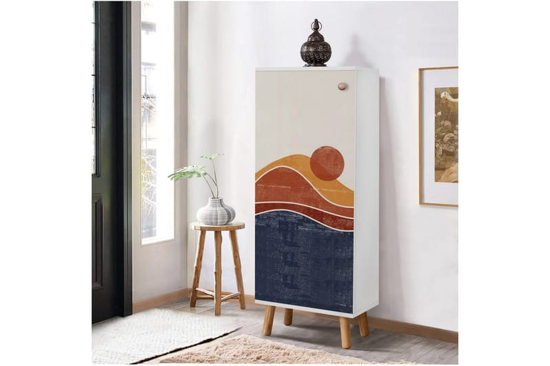 Gelsgan Kenkäkaappi 50 cm - Valkoinen - Säilytys - Kenkäsäilytys