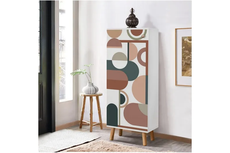 Gelsgan Kenkäkaappi 50 cm - Valkoinen - Säilytys - Kenkäsäilytys