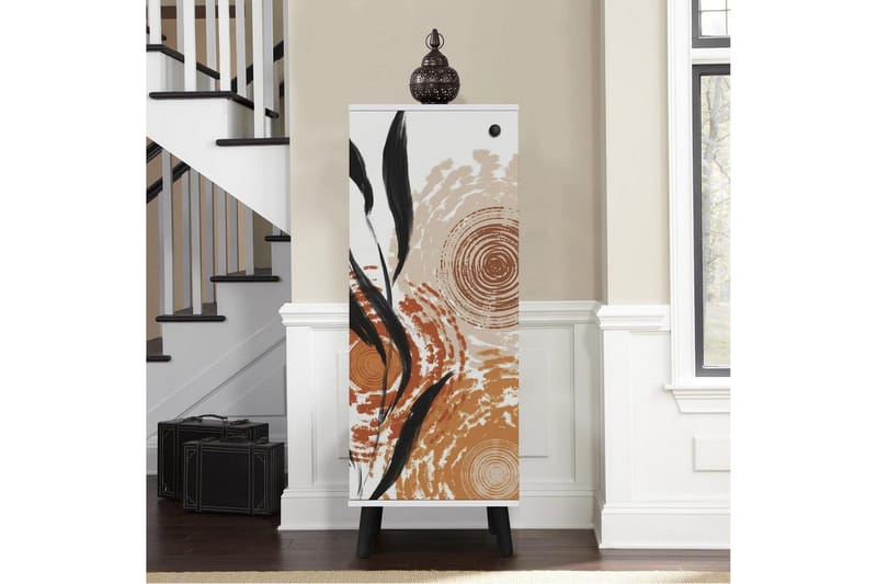 Gelsgan Kenkäkaappi 50 cm - Valkoinen/Musta - Säilytys - Kenkäsäilytys