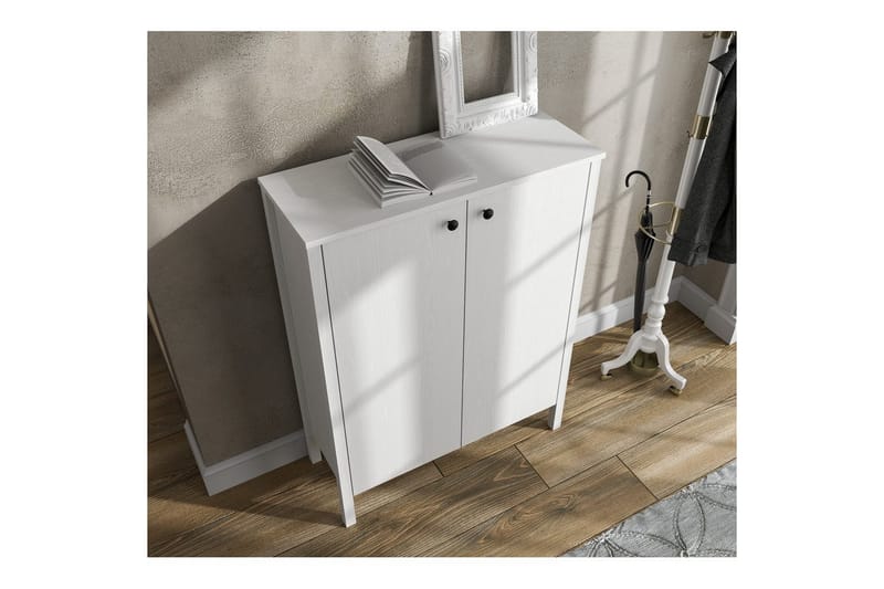 Haviland Kenkäkaappi 90 cm - Luonnollinen/Valkoinen - Säilytys - Kenkäsäilytys