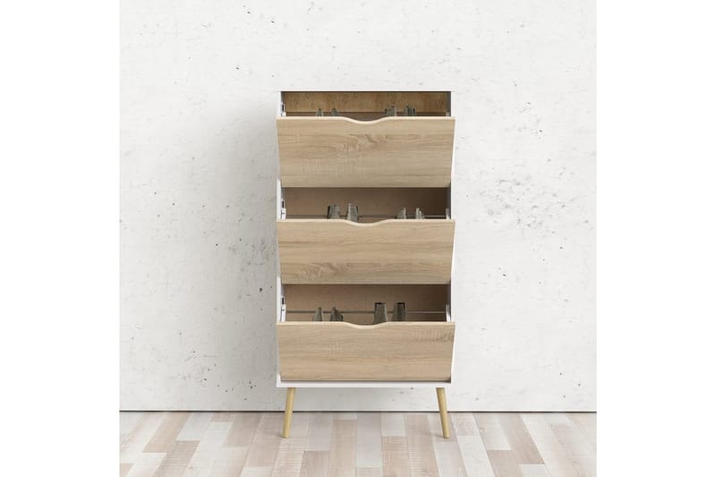 Hostafranc Kenkäkaappi 70 cm - Valkoinen - Säilytys - Kenkäsäilytys