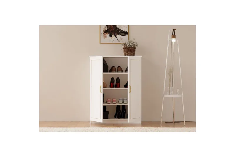 Ilena Kenkäkaappi 70 cm - Matta Valkoinen - Säilytys - Kenkäsäilytys