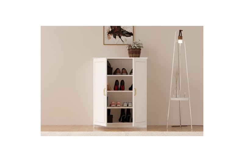 Ilena Kenkäkaappi 70 cm - Matta Valkoinen - Säilytys - Kenkäsäilytys