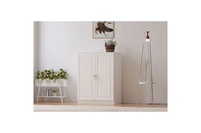 Ilena Kenkäkaappi 70 cm, Matta Valkoinen