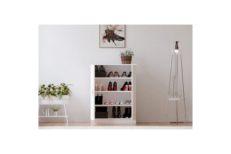 Ilena Kenkäkaappi 70 cm - Matta Valkoinen - Säilytys - Kenkäsäilytys