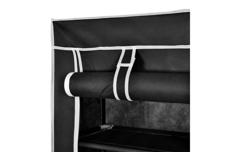Kankainen Kenkäkaappi 57 x 29 x 162 cm Musta - Musta - Säilytys - Kenkäsäilytys