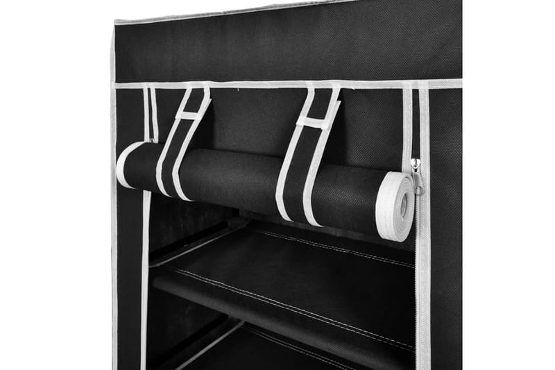 Kankainen Kenkäkaappi 58 x 28 x 106 cm Musta - Musta - Säilytys - Kenkäsäilytys