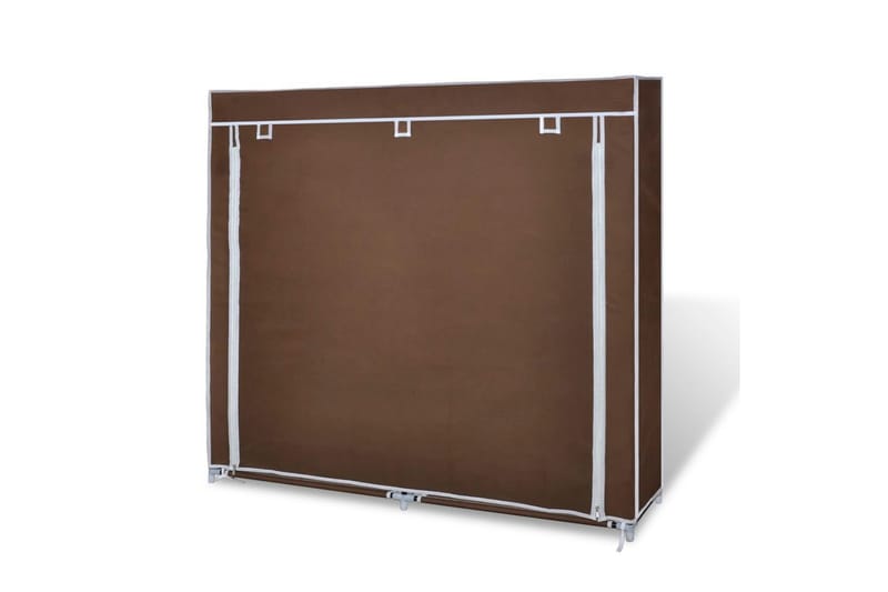 Kankainen kenkäkaappi ovella 115 x 28 x 110 cm ruskea - Ruskea - Säilytys - Kenkäsäilytys