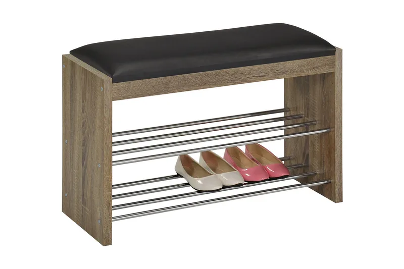 Kenkähylly Beno 79,5x30x50 cm Tummanruskea, undefined